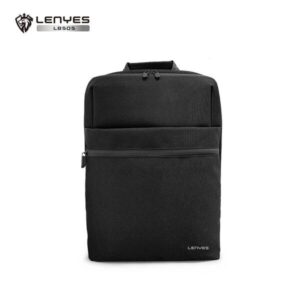 Lenyes LB505 Water Resistant & Scratch Proof Premium Sophisticated and Functional Business Laptop Bag with Built-in USB Charging Port for Laptops, Daily Essentials & Notebooks with Handle - Black