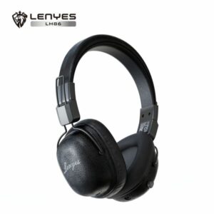 Lenyes LH86 Wireless Bluetooth V5.4 On Ear Headphone with Mic and 40MM Driver for High Quality Gaming Experience with low latency rate (Black)