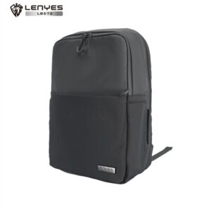 Lenyes LB572 Water Resistant & Scratch Proof Premium Laptop Backpack with Built-in USB Charging Port for Laptops, Daily Essentials & Notebooks with Handle - Black